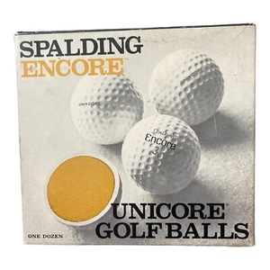 Vintage Rarität seltene Spalding Encore Golfbälle 12 in Box neu. EE - Bild 1 von 3