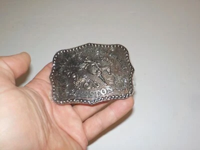 Hesston National Finals Rodeo NFR Belt Buckle 1986 Fred Fellows Vintage NOS - Изображение 1 из 4
