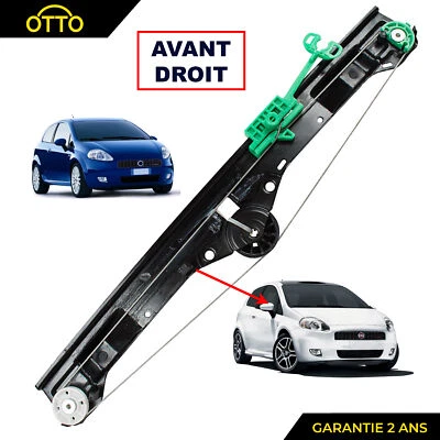 Leve Vitre Avant Droit Passager pour Fiat Grande Punto & Evo 2009-2013 51899290 - Photo 1/4