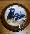 Franklin Mint Beginners Luck Labradors Collector Plate W Vanhygan And Smyth Frame