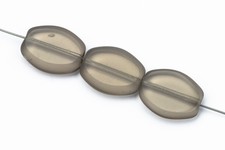 17mm Crystal//Blue Table Cut Oval Bead 2 Pcs #UPG225