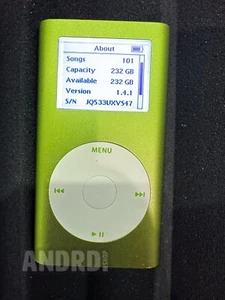 256GB MINT A+ Taptic Modded iPod Mini 2nd Gen A1051 w/belt clip - Made To Order - Picture 1 of 18