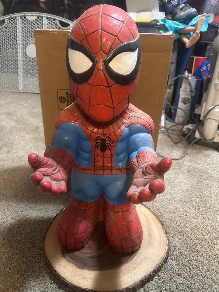 Soporte para cuenco de caramelo Halloween Spiderman 20 pulgadas de alto Foto 1 de 4