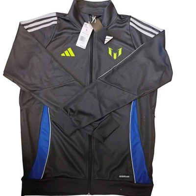 Chaqueta de Pista Adidas Messi Cremallera Completa Para Hombre Talla Grande Negra Dorada Nueva Con Etiquetas Fútbol Fútbol Foto 1 de 4
