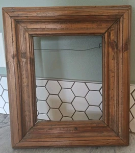 Vintage Handmade Solid Wood PICTURE FRAME Gallery Wall Art Decor Carved 8x10" nv - Picture 1 of 12