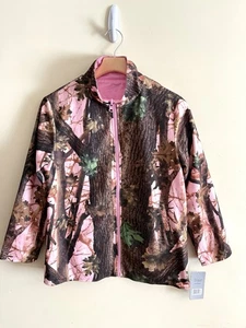 Giacca pile Aqua Stop rosa vero albero CAMO impermeabile caccia donna piccola NUOVA - Foto 1 di 3
