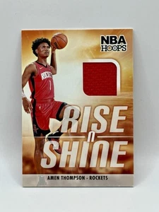 2023-24 Panini NBA Hoops Rise N Shine Amen Thompson Rookie Patch #RS-AMN - Picture 1 of 2