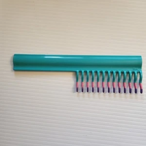 Vintage Goody Color Dip Teal Purple Wavy Unbreakable Comb USA 1990 #459 - Bild 1 von 4