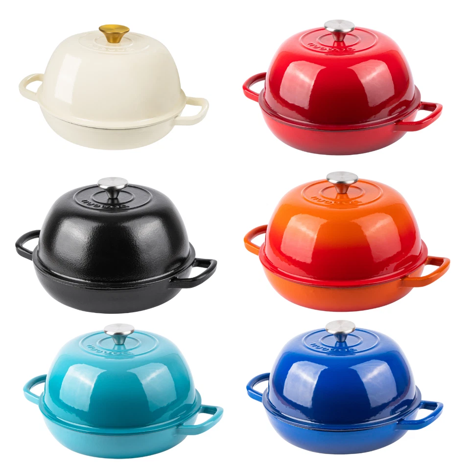 Enamelled Cast Iron Dutch Oven Bread Pot 26cm (5.6L) with Lid - Image 1 of 1