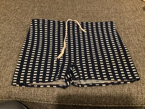 Vintage 70s  Swim Trunks Geometric Stretch Nylon Shorts USA Made Rare - Picture 1 of 12