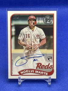 2024 Topps Update Noelvi Marte 35th Anniv 1989 Topps On Card Auto RC #89BA-NM - Picture 1 of 2