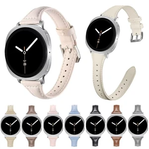 Women Slim Leather Band Strap for Samsung Galaxy Watch 8 40mm 44mm Classic 46mm - Picture 1 of 16