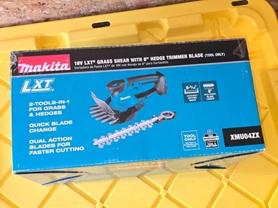 🛠 Cortadora de césped Makita XMU04ZX 18V LXT Li-Ion con hoja de cortasetos (solo herramienta) Foto 1 de 3