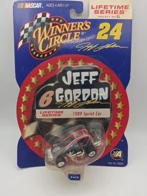 NASCAR Jeff Gordon Winners Circle 1989 #6 Sprint Car Lifetime Series escala 1/64 Foto 1 de 2
