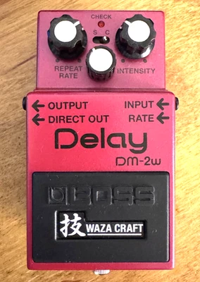 Boss DM-2W Analog Delay Waza Craft Effec Pedal Bucket Brigade Delay Machine Pink - Image 1 of 4