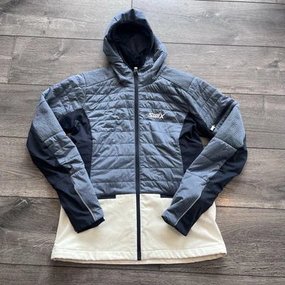 Chaqueta Swix Horizon - Para mujer azul y blanco, talla mediana, esquí XC NUEVA SIN ETIQUETAS Foto 1 de 4