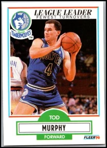 1990-91 Fleer #115 Tod Murphy - League Leader FREE SHIPPING! - Picture 1 of 2