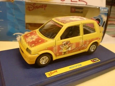 BURAGO 1/24 - AUTO FIAT 500 MINNIE   - DISNEY MADE IN ITALY - Immagine 1 di 2