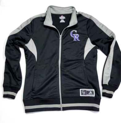 Majestic Fan Fashion Colorado Rockies MLB Baseball Black Track Jacket Men Medium Foto 1 de 4