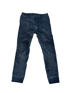 Maxler Jean Jeans Size 36 Slim Straight Fit Black W/ Knee Pads Moto Biker Jeans - Picture 1 of 13