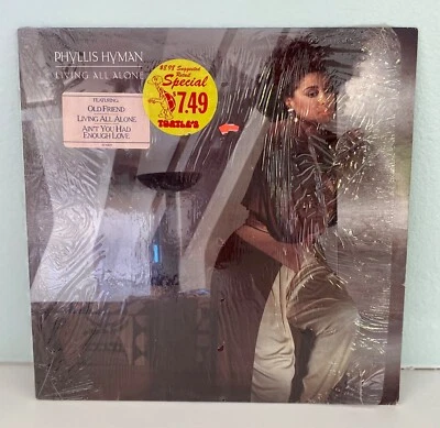 PHYLLIS HYMAN LIVING ALL ALONE ORIG 1985 MANHATTAN RECORDS NM IN SHRINK WRAP - Image 1 of 4
