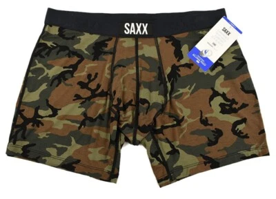 SAXX Green CAMO Vibe Boxer Brief Ballpark Pouch Underwear XXL NWT - Image 1 of 2