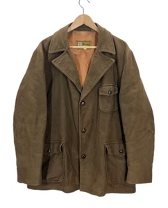 Vintage 70s Derby of San Francisco Brown Microsuede Jacket Men’s 46 - Picture 1 of 9