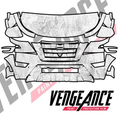 Sujetador transparente película de protección de pintura precortada frontal Nissan Armada 2021-2024 PPF Foto 1 de 4