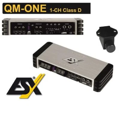 ESX QM-ONE QUANTUM 1 KANAL Mono CLASS D Digital Verstärker 360W+  Fernbedienung - Bild 1 von 4