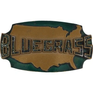 New Bluegrass Country Western Band Folk Music Cowboy NOS Vintage Belt Buckle - Picture 1 of 5