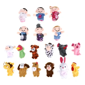 18 Stück Tierpuppen Familie Fingerpuppen Kinderfingerpuppen - Bild 1 von 24