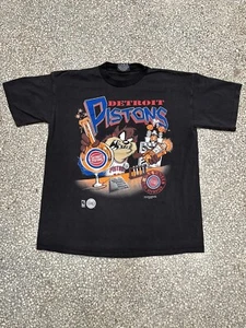 Detroit Pistons Vintage 1995 Taz Tested Tee Black - Picture 1 of 2