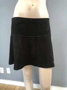 Minifalda negra de gamuza Joie talla 6 nueva sin etiquetas - Imagen 1 de 12