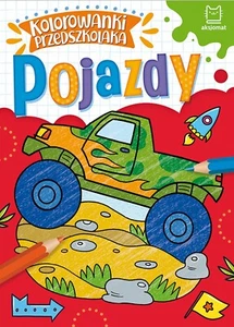 Kolorowanki Przedszkolaka Pojazdy Polish Coloring Book Książka po Polsku - Picture 1 of 6