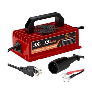 Golf Cart 48V 15 Amp 36V 18Amp Lithium Iron Phosphate Charger Dual Port - Picture 1 of 7