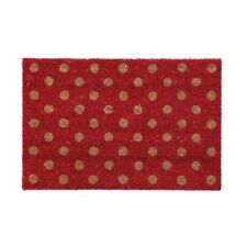 Polka Design Doormat Durable And Long Lasting Sustainable Coconut Coir