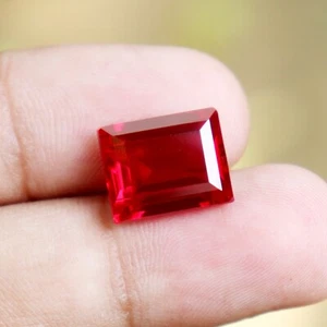 11.45 Ct Natural Red Ruby Princess Shape CERTIFIED Loose Gemstone Best Offer - Picture 1 of 6