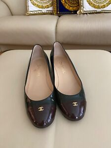 New ! Chanel Shoes Patent Leather Pumps EU 39  with Dust Bag