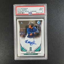 2014 Bowman Chrome Ketel Marte 1st Prospect Autographs Auto PSA 9 3E