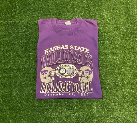 Vintage Kansas State KState Wildcats Football 1985 Holiday Bowl t-shirt XL Cover