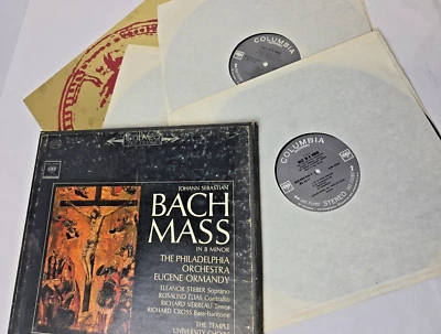 Rare Ormandy - Bach Mass In B Minor 3 LP VG+ M3S-680 1st Sound w/Book Record #16 - Image 1 of 4