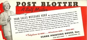 Secador de tinta Clark Printing House auto correo postal publicidad promocional - Imagen 1 de 2