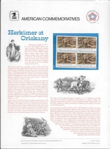 #82 13c Herkimer at Oriskany #1722 USPS pannello timbro commemorativo in custodia - Foto 1 di 1