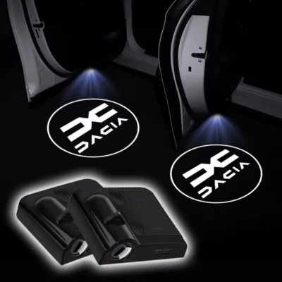 ✅✅ LED SOTTOPORTA SOTTO PORTA PER TUTTE AUTO CON NUOVO LOGO DACIA BATTERIA ✅ - Immagine 1 di 4