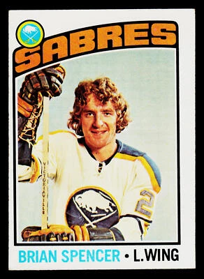1976-77 Topps #191 Brian Spencer Buffalo Sabres Hockey Card - Image 1 of 2
