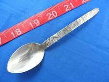 5-1/4" Northwest Native American Indian Silver Souvenir Spoon Vintage Excellent