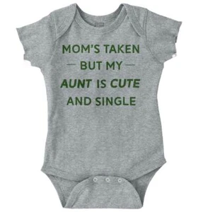 Funny Single Aunt Niece Nephew Shower Gifts Newborn Baby Boy Girl Infant Romper - Picture 1 of 10