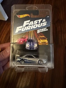 Hot Wheels Fast & Furious 2Fast 2Furious Nissan Skyline GT-R (R34) 2/8 HTF MINT - Picture 1 of 3