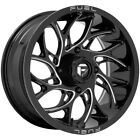 20X7 Fuel D741 Runner Utv 4X156 13 Gloss Black Milled Wheels Rims Set(4) 132