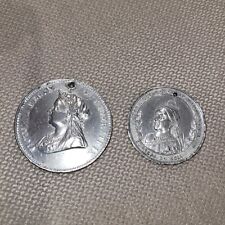 ANTIQUE QUEEN VICTORIA MEDALS 50TH JUBILEE 1887 & 60TH ANNIVERSARY 1897